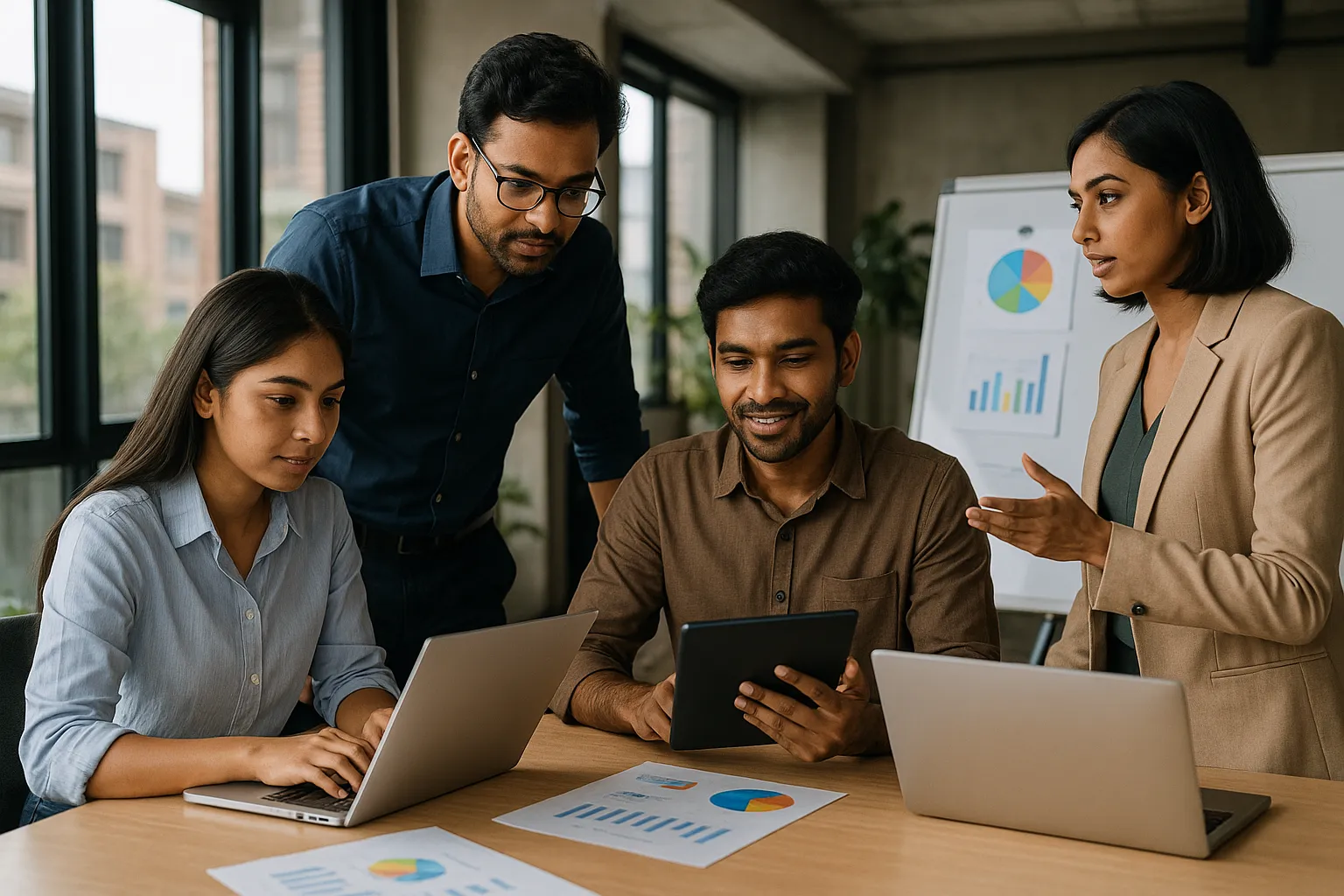 Chennai startup founders and developers collaborating on future-ready technology stacks in a modern office environment
