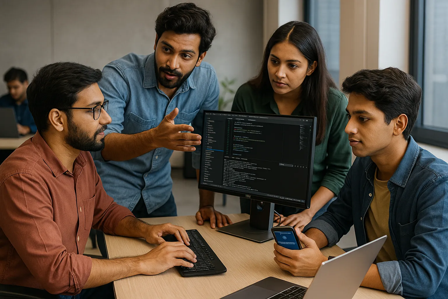 Chennai software product teams collaborating on app and SaaS development in a modern tech environment