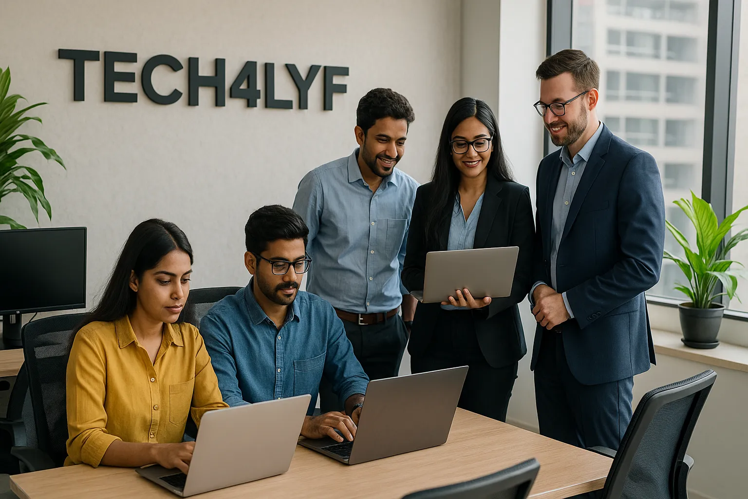 top tech company in Chennai – Tech4LYF office and team