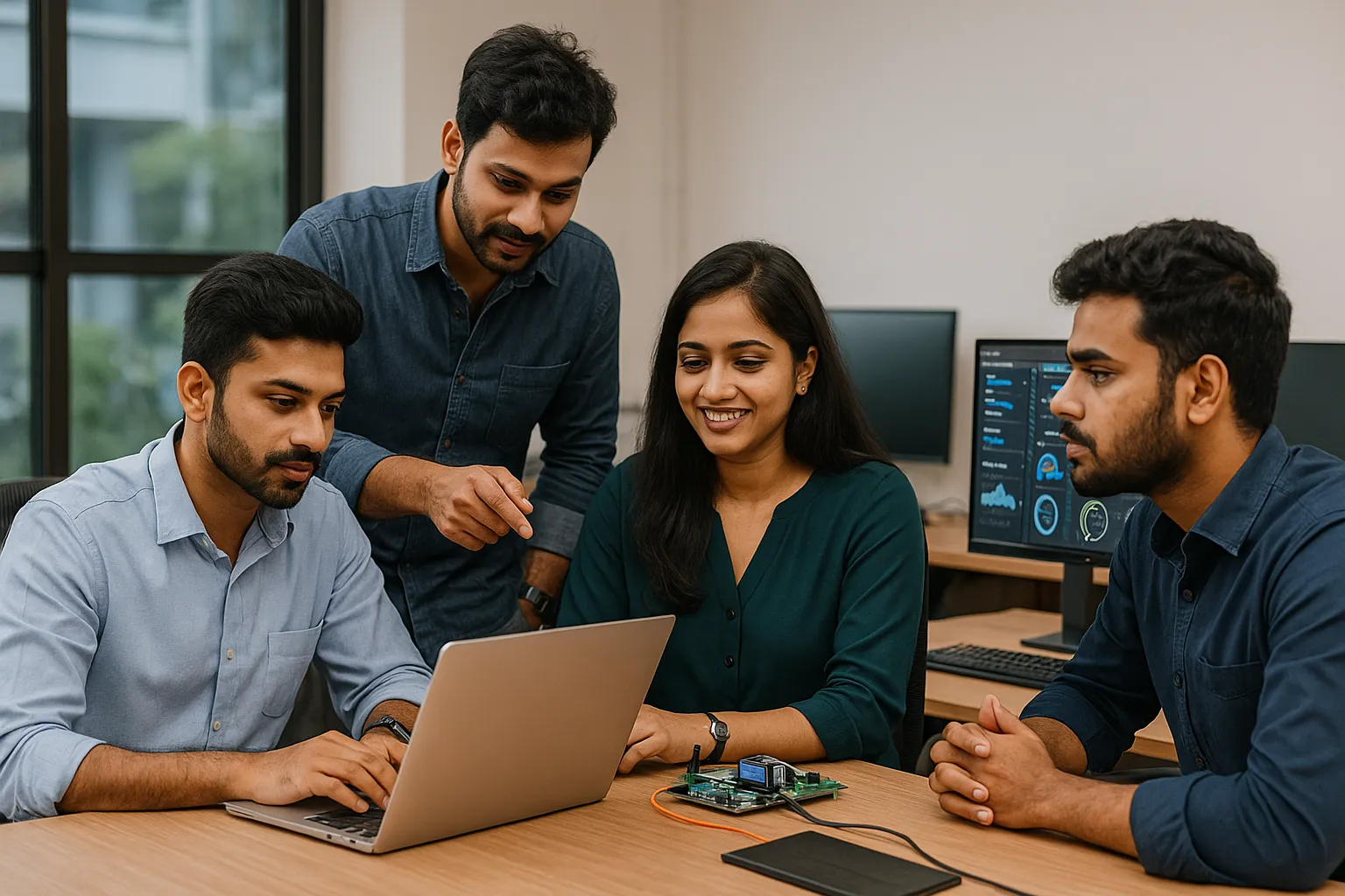 IoT development team in Chennai working on embedded systems and dashboards
