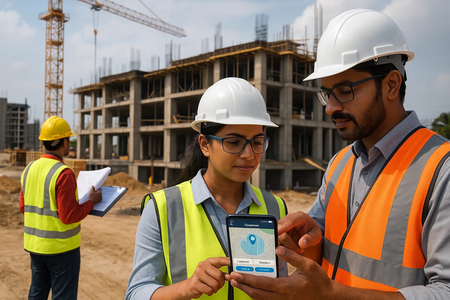 Geo-fencing for site audit apps used on construction site in Chennai