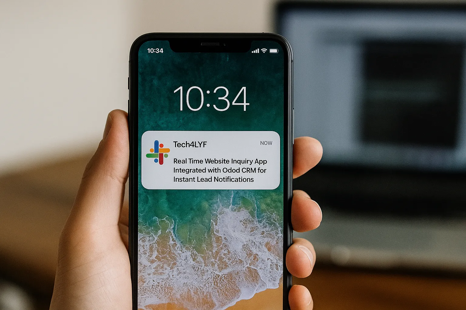 Real-Time Website Inquiry App Integrated with Odoo CRM for Instant Lead Notifications