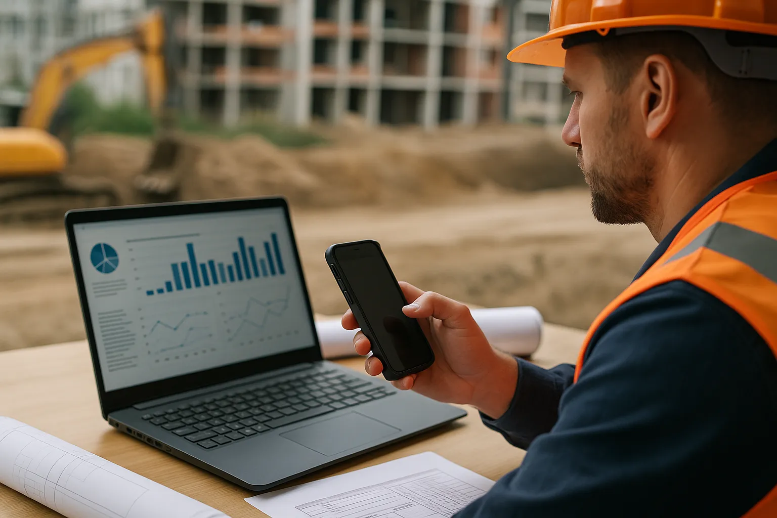 Mobile developers in an Indian office working on app design with smartphones and tablets