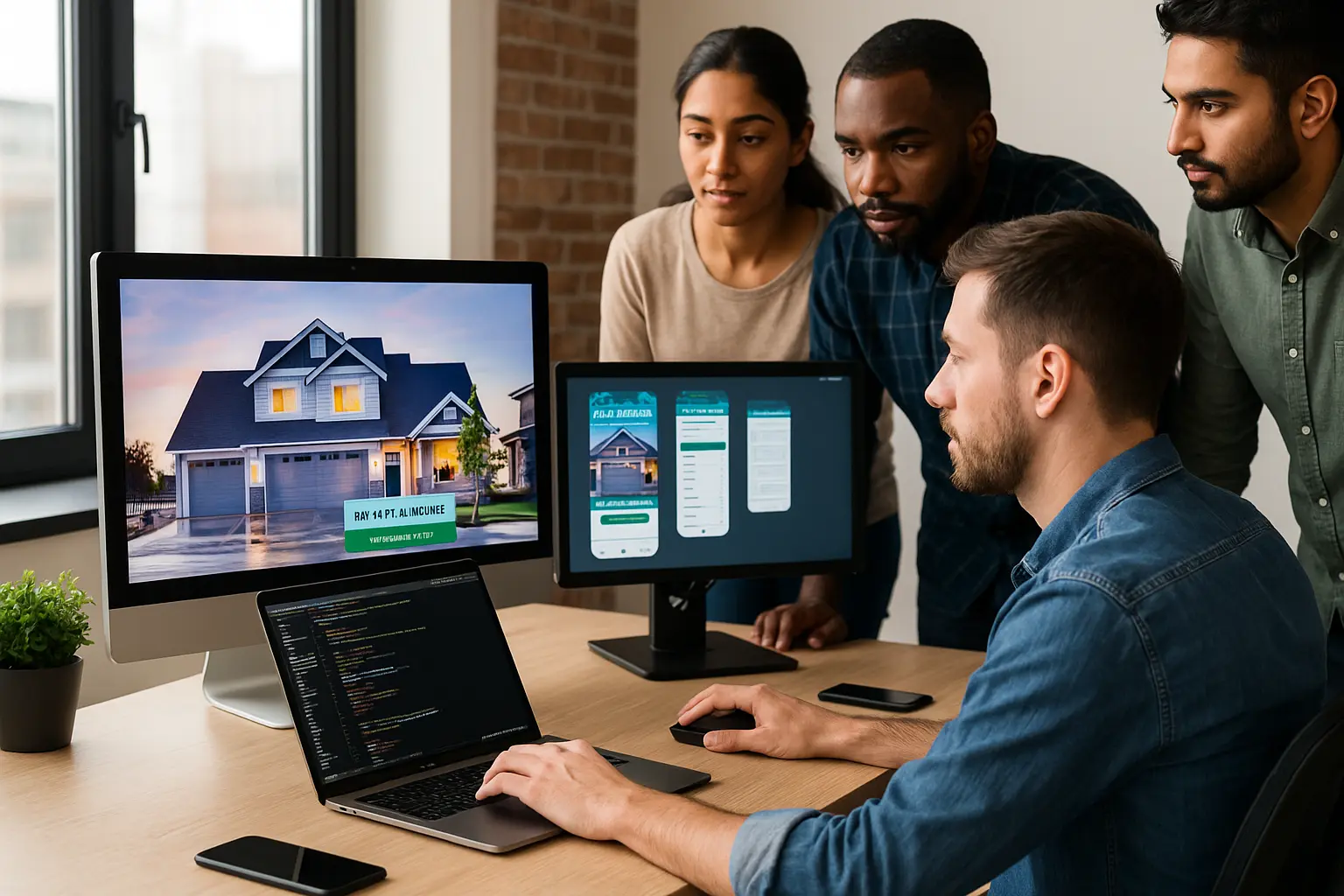 Real estate app developers in Chennai working on property management and virtual tour applications