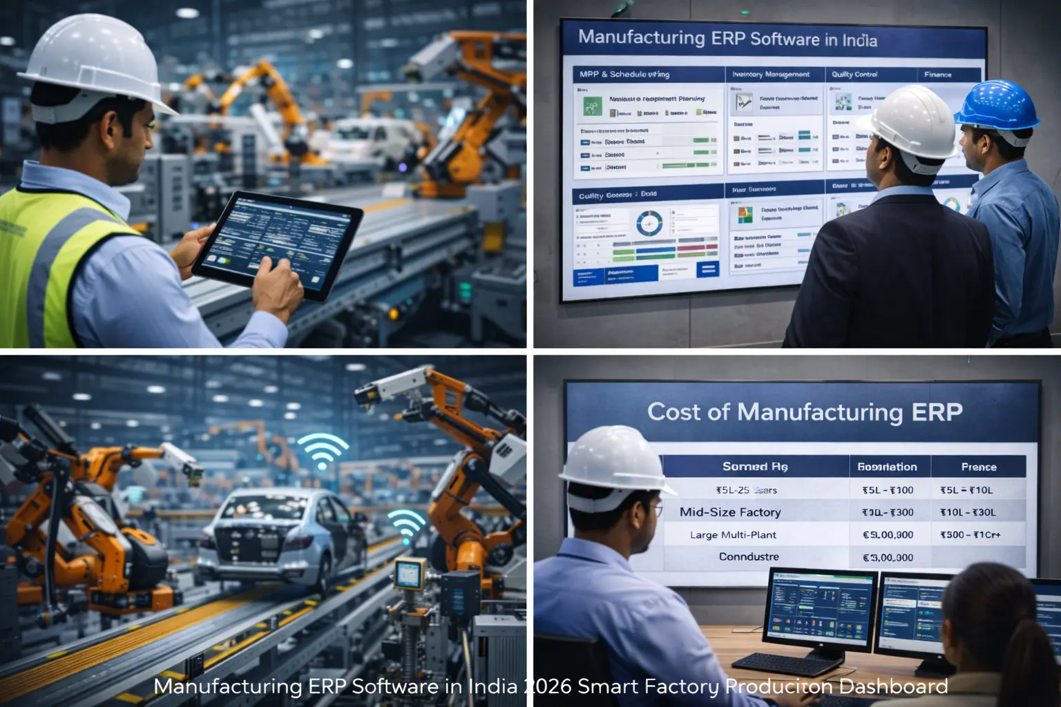 Manufacturing ERP Software in India 2026 Smart Factory Production Dashboard