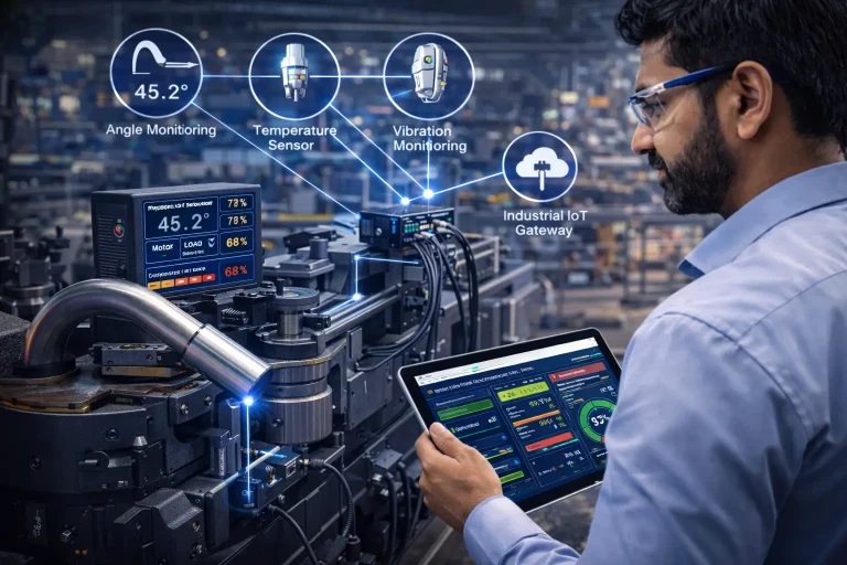 IoT-enabled tube bending machine automation system in Indian manufacturing plant