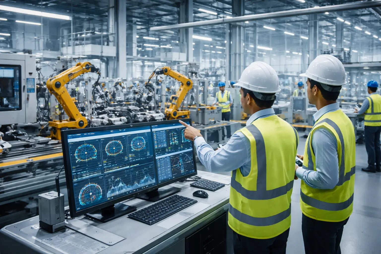 Industrial IoT Services in Chennai smart factory monitoring dashboard