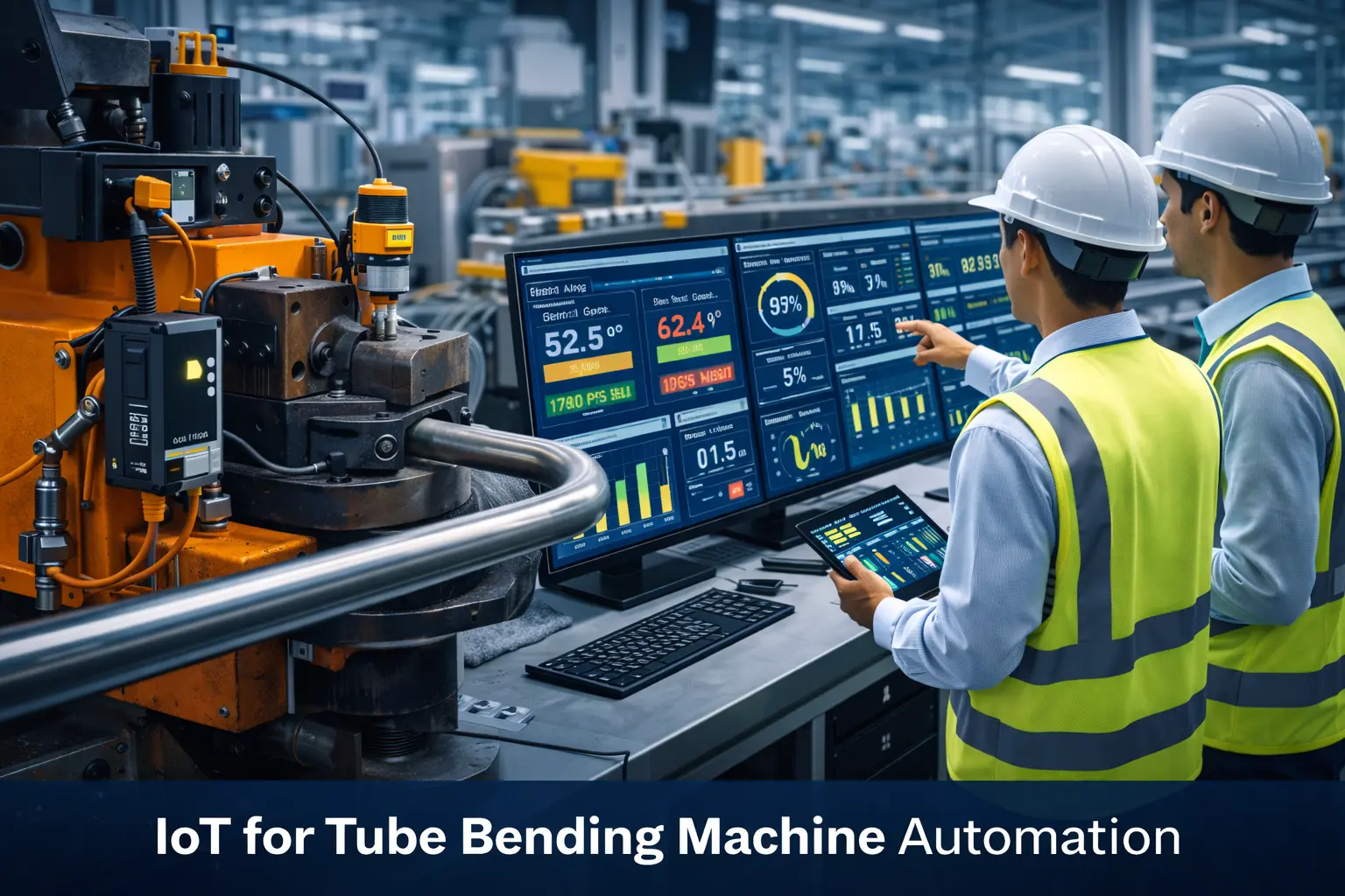 IoT for Tube Bending Machine Automation real-time monitoring system