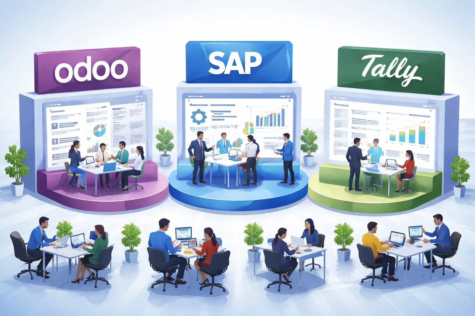 Odoo vs SAP vs Tally comparison for Indian SMBs 2026 - Tech4LYF ERP guide