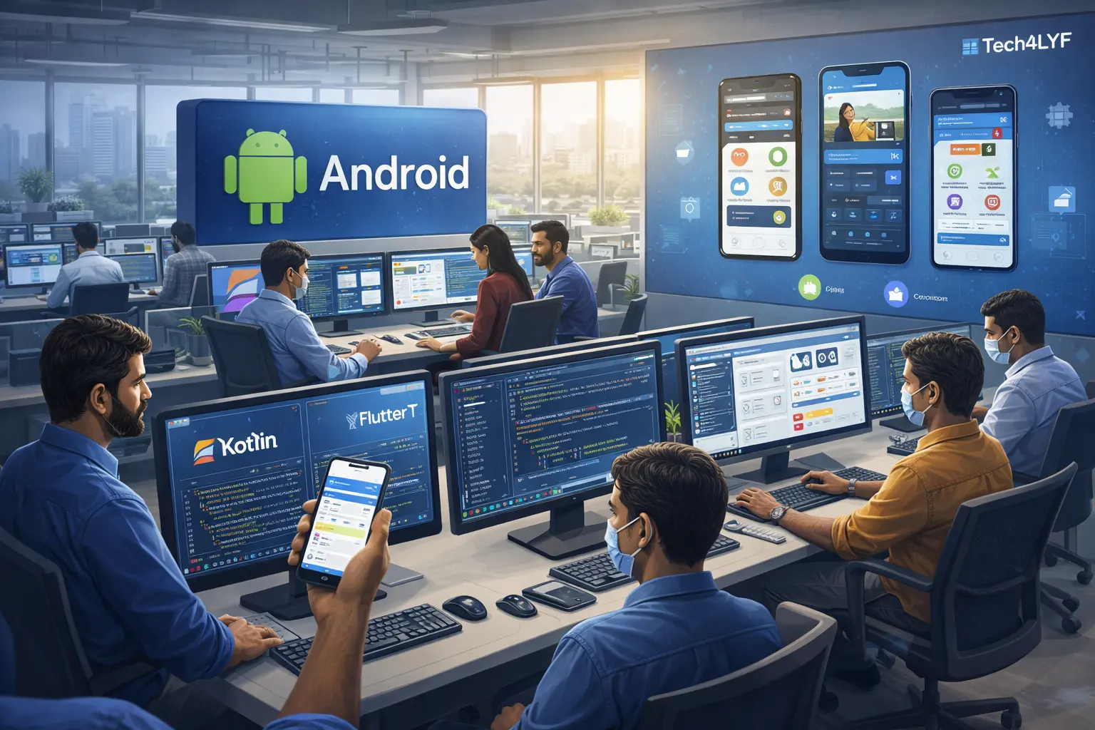Android app development company in Chennai 2026 - Tech4LYF builds Kotlin and Flutter apps