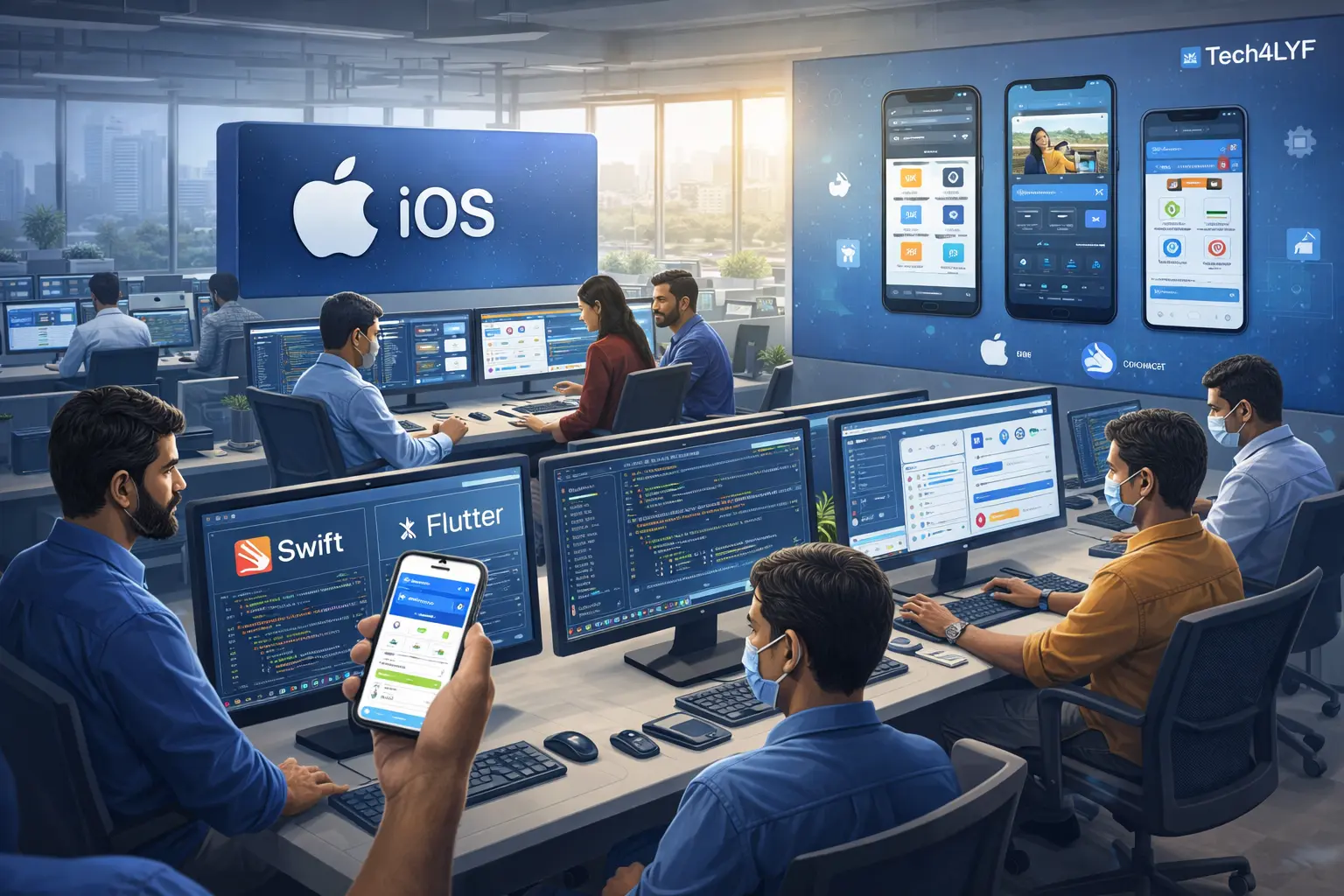 iOS app development company in Chennai 2026 - Tech4LYF builds Swift and Flutter apps for Apple