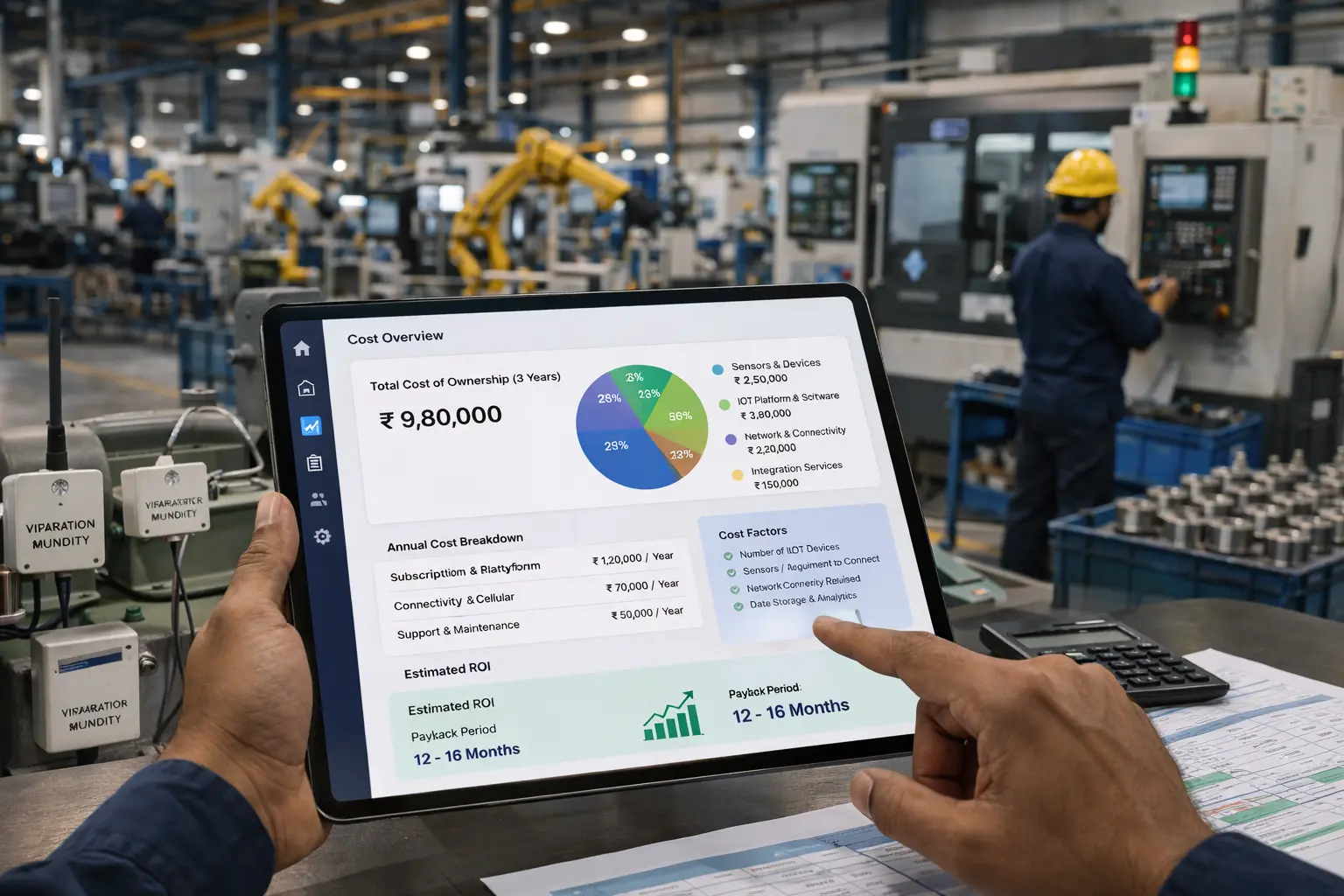 IIoT cost India factory 2026