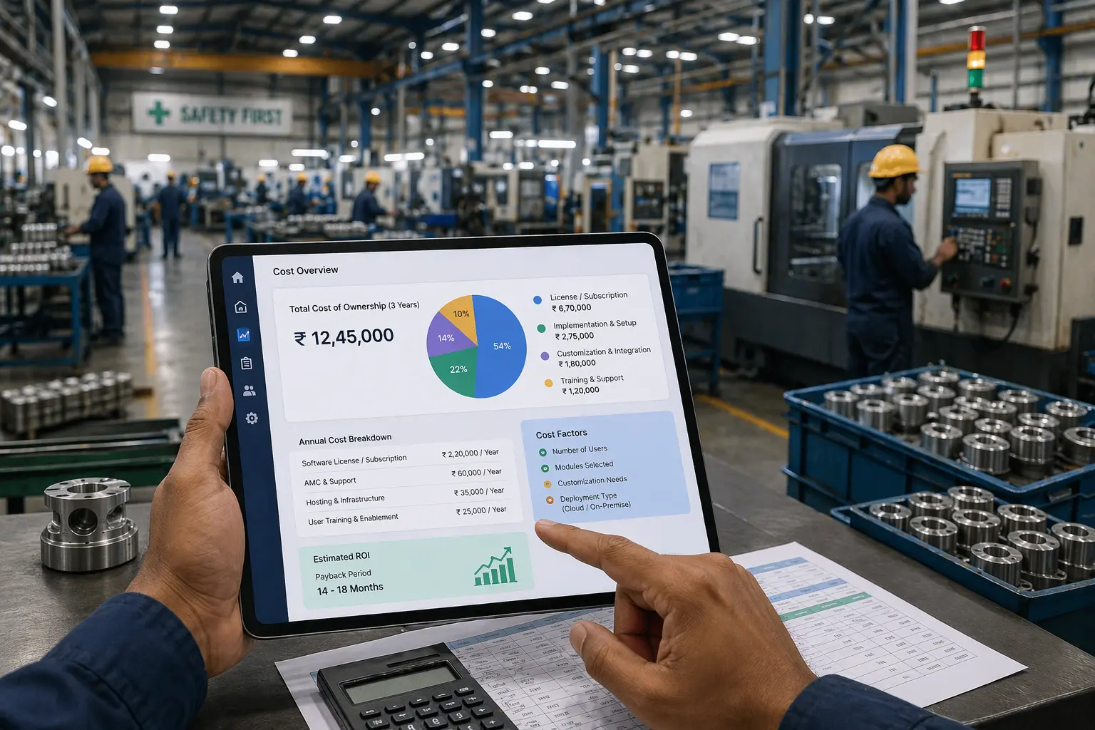ERP cost India SME manufacturing 2026