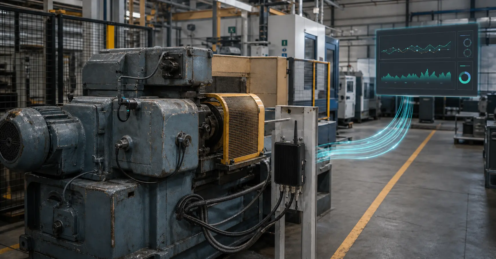 IIoT retrofit for legacy machines in an Indian factory