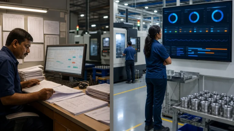 Automated OEE software versus Excel tracking in an Indian factory