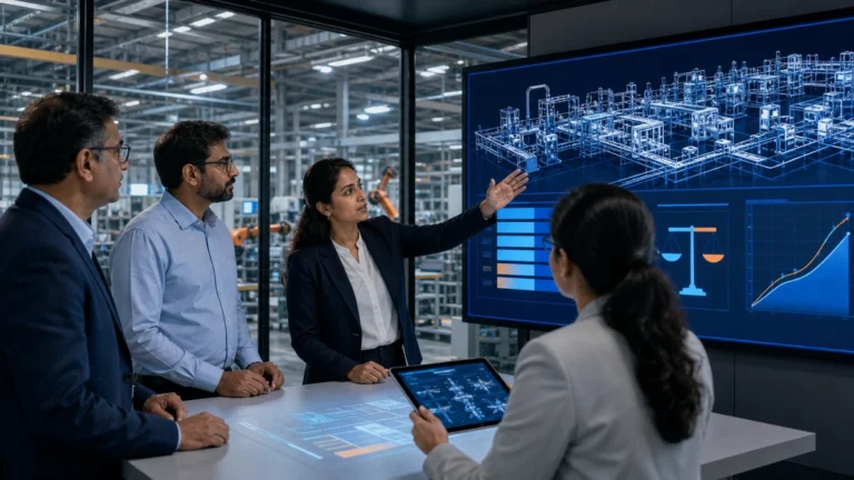 Indian manufacturing leaders evaluating digital twin cost and return on investment