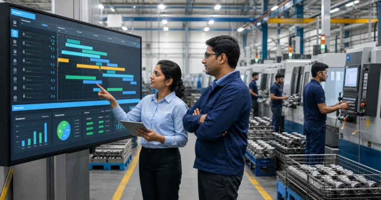Finite-capacity scheduling reducing production bottlenecks